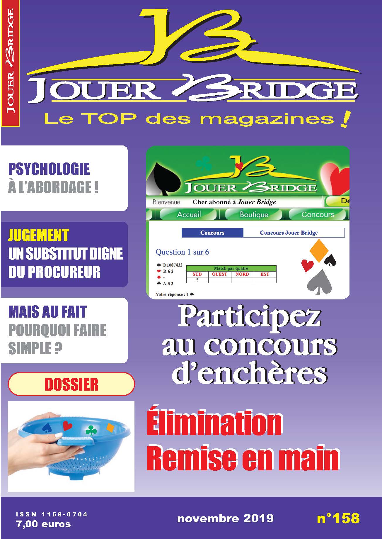 image Jouer Bridge 158 - Elimination Remise en main