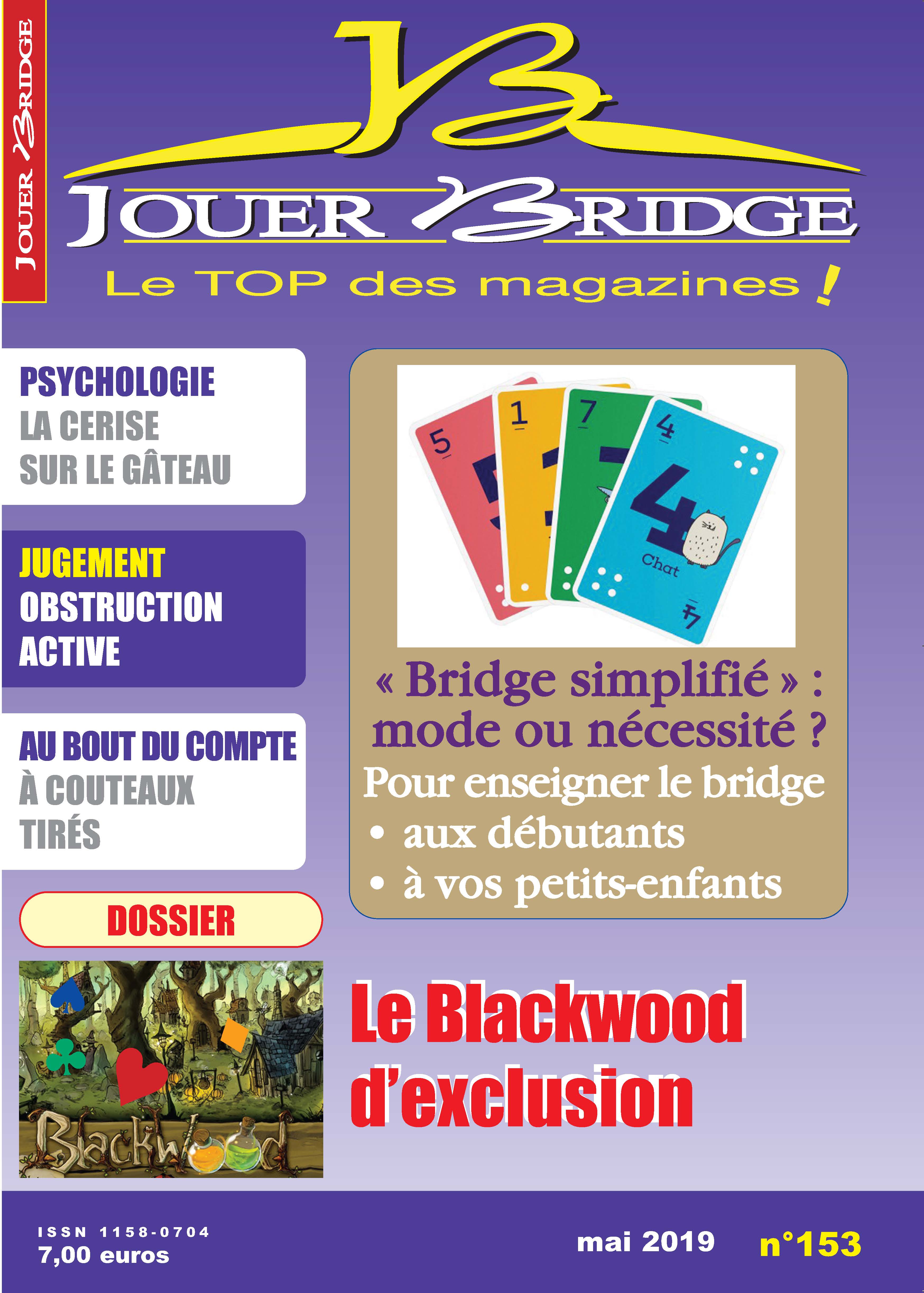 image Jouer Bridge 153 - Le Blackwood d'exclusion