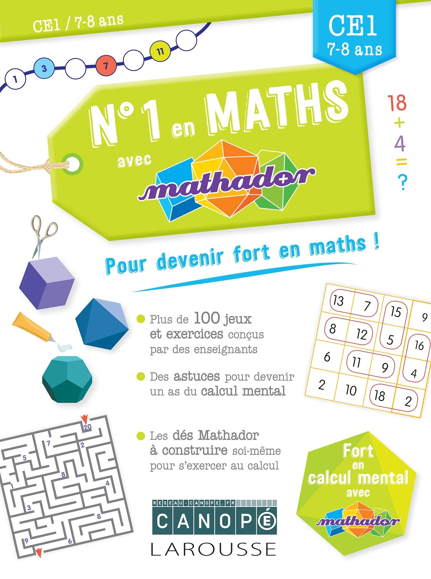 image Numéro 1 en maths avec Mathador CE1