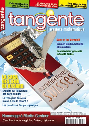 image Tangente n°136 - Mathématiques suisses