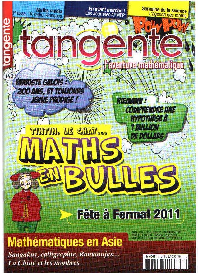 image Tangente n°142 - Maths en bulles