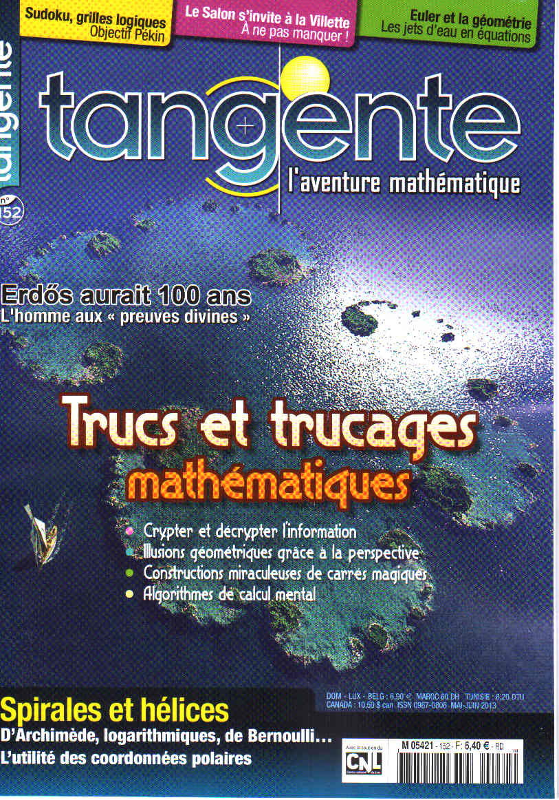 image Tangente n°152 - Trucs et trucages mathématiques