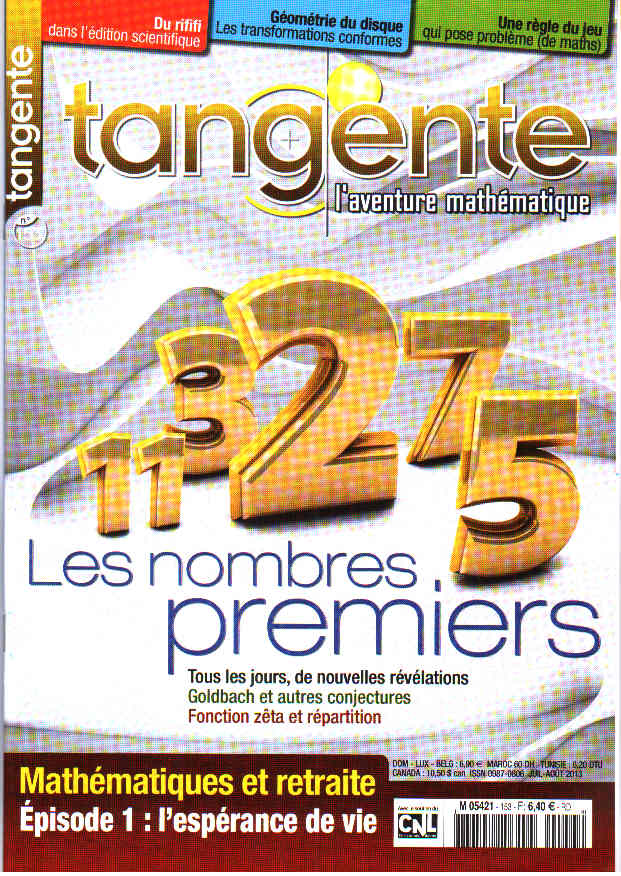 image Tangente n°153 - Les nombres premiers