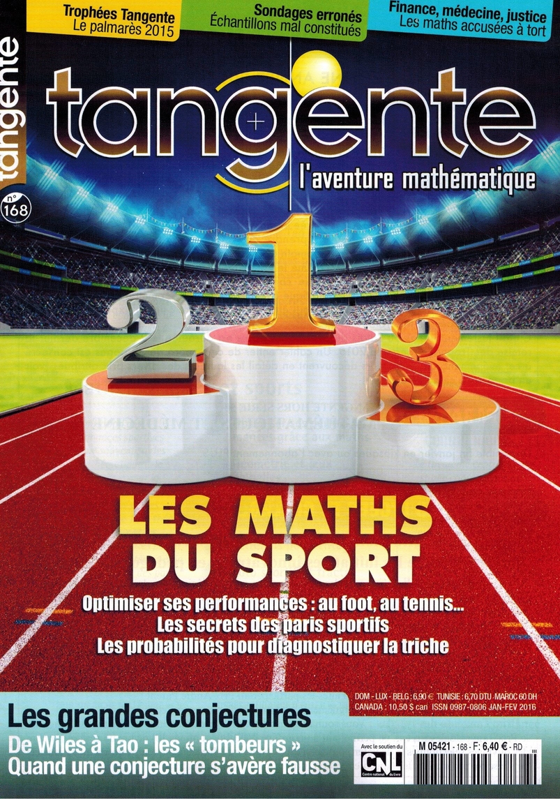 image Tangente n°168 - Les maths du sport