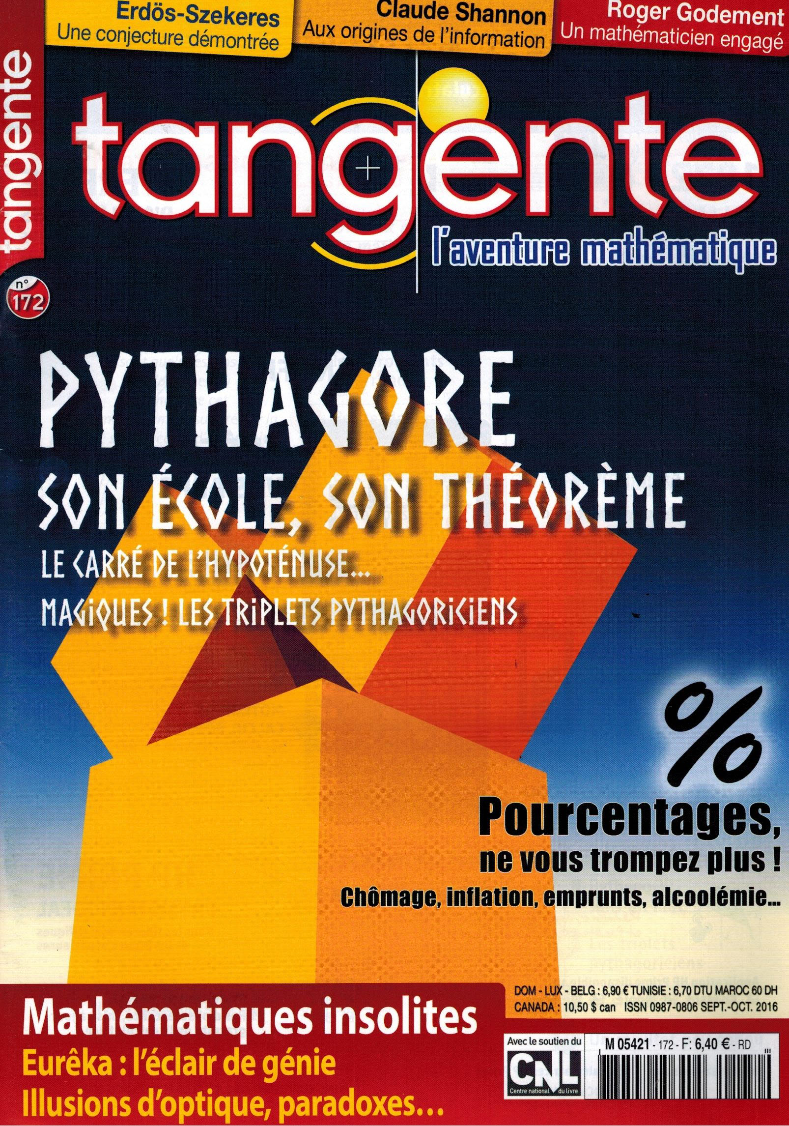 image Tangente n°172 - Le théorème de Pythagore