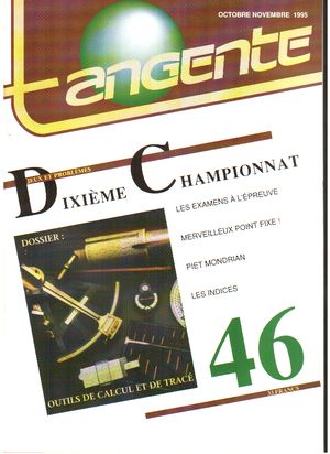 image Tangente n°46 - Dixième championnat
